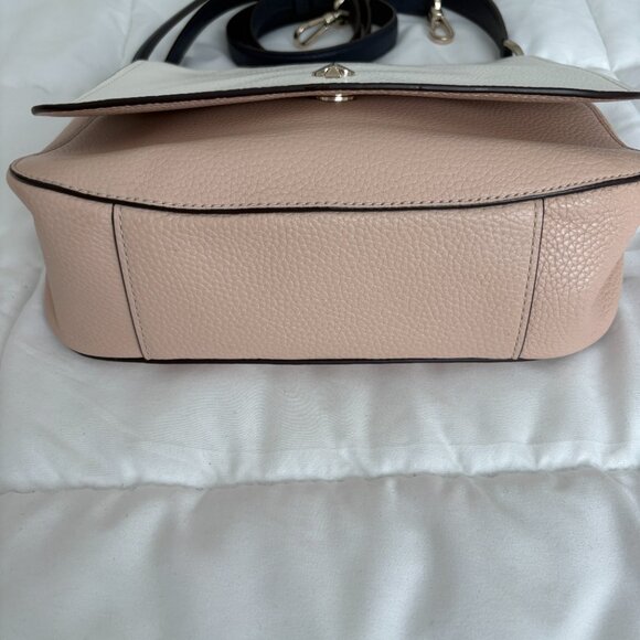 KATE SPADE Polly Medium Shoulder Bag Blush Multi Leather Crossbody Purse - Picture 3 of 11